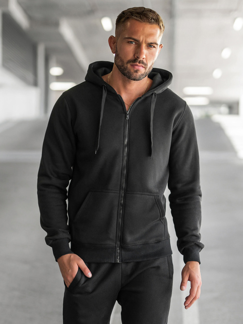 Herren Sportanzug Schwarz OZONEE JS/68C10386/3Z