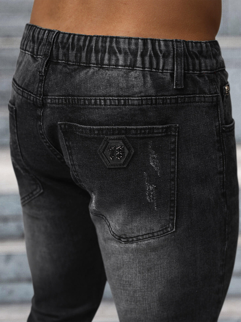 Herren Jeans Schwarz OZONEE NB/MP0063/1N