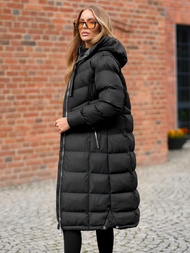 Damen Winterjacke Schwarz OZONEE JS/M736/392Z