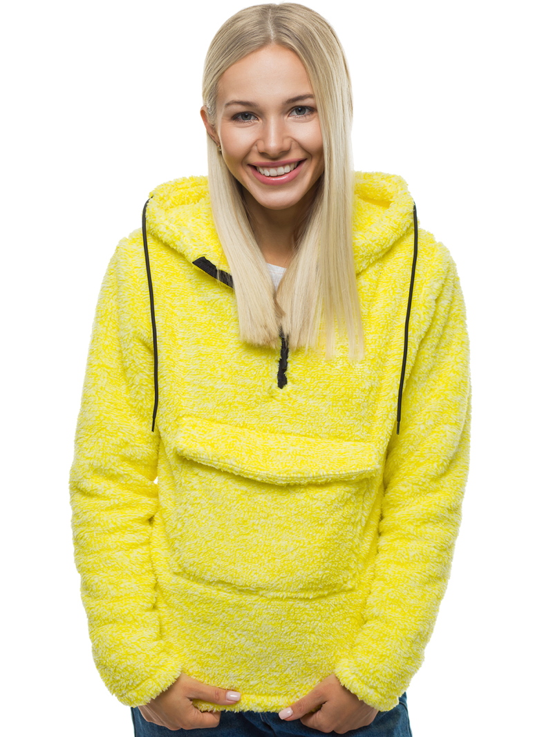 Damen Kapuzenpullover Gelb OZONEE JS/HH008/26