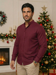 Herren Hemd Weinrot OZONEE O/V57Z