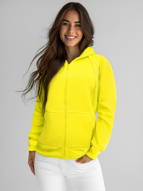 Damen Kapuzenpullover Gelb-Neon OZONEE JS/W03Z