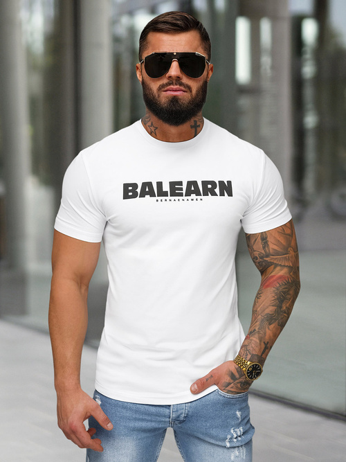 Herren T-shirt Weiß OZONEE NB/MT3135