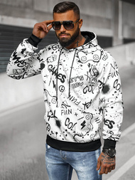 Herren Kapuzenpullover Weiß OZONEE JS/8B1227/1