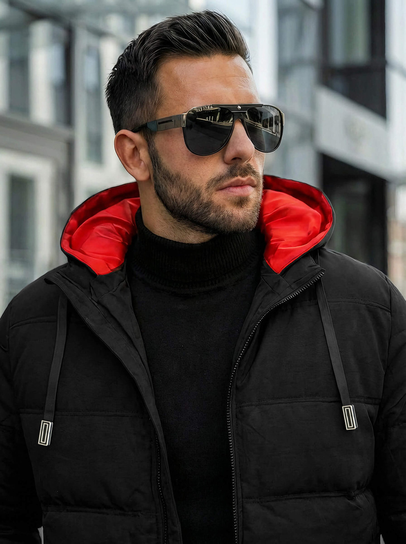 Herren Jacke Schwarz OZONEE JS/31M5003Z