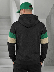 Herren Kapuzenpullover Schwarz OZONEE JS/3B578