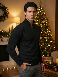 Herren Pullover Schwarz OZONEE NB/MM6007/4Z