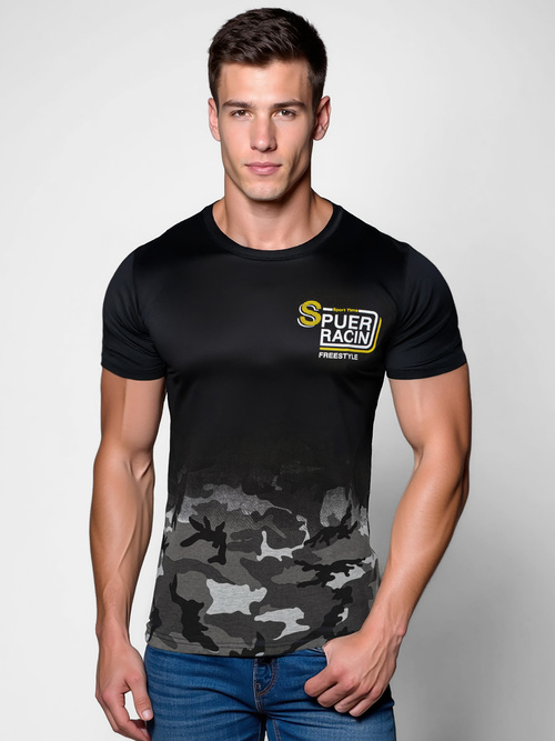 Herren T-shirt Grau OZONEE JS/S985/2Z