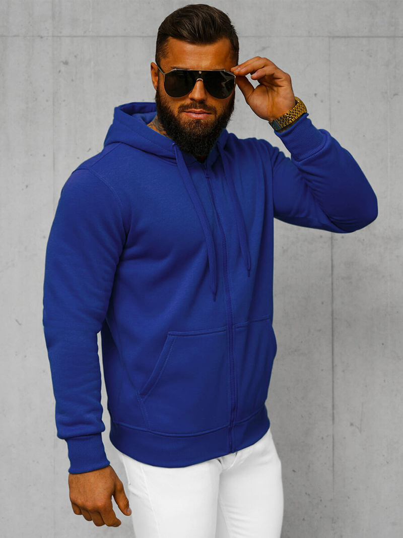 Herren Kapuzenpullover Kobalt OZONEE JS/2008Z