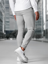 Herren Chino Hose Grau OZONEE O/P4049Z