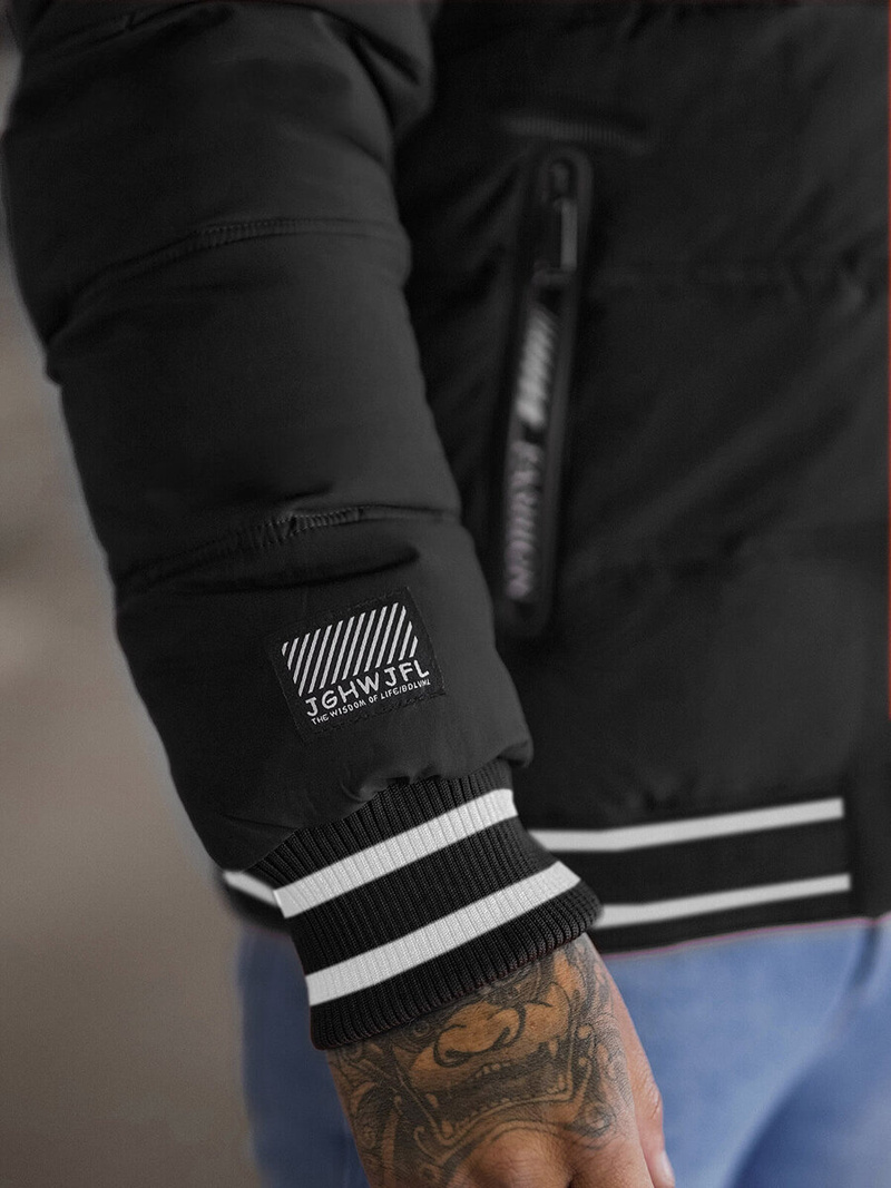 Herren Jacke Schwarz OZONEE JS/57M7501/392