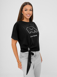 Damen T-shirt Schwarz OZONEE JS/RJ77247