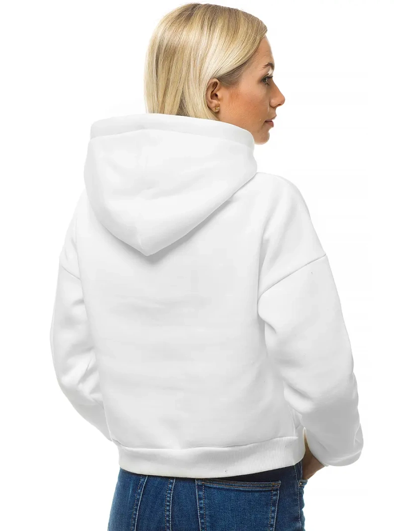 Damen Kapuzenpullover Weiß OZONEE O/12102