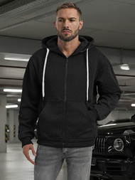 Herren Kapuzenpullover Schwarz OZONEE O/G3066