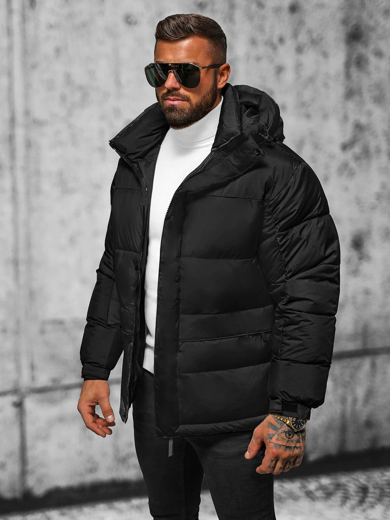 Herren Jacke Schwarz OZONEE JS/31M5008