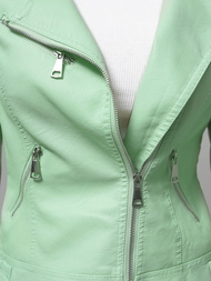 Damen Lederjacke Mintgrün OZONEE O/G88