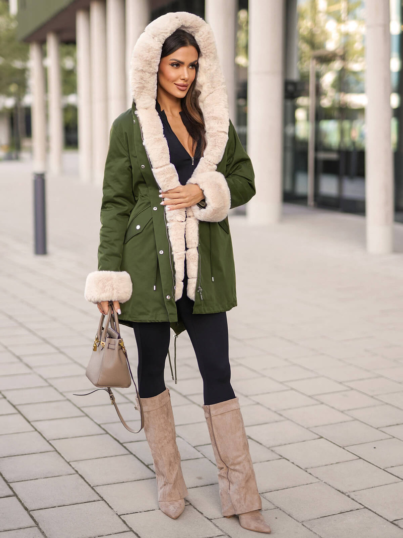 Damen Jacke Grün OZONEE JS/M763/136Z