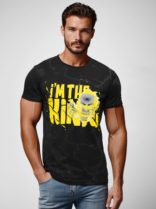 Herren T-shirt Schwarz OZONEE JS/Y70028Z