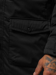 Herren Winterjacke Schwarz OZONEE JS/5M120/392