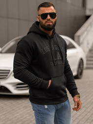 Herren Kapuzenpullover Schwarz OZONEE JS/8B1356/3