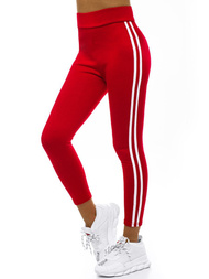 Damen Leggings rot und weiß JS/YW06038/5/11
