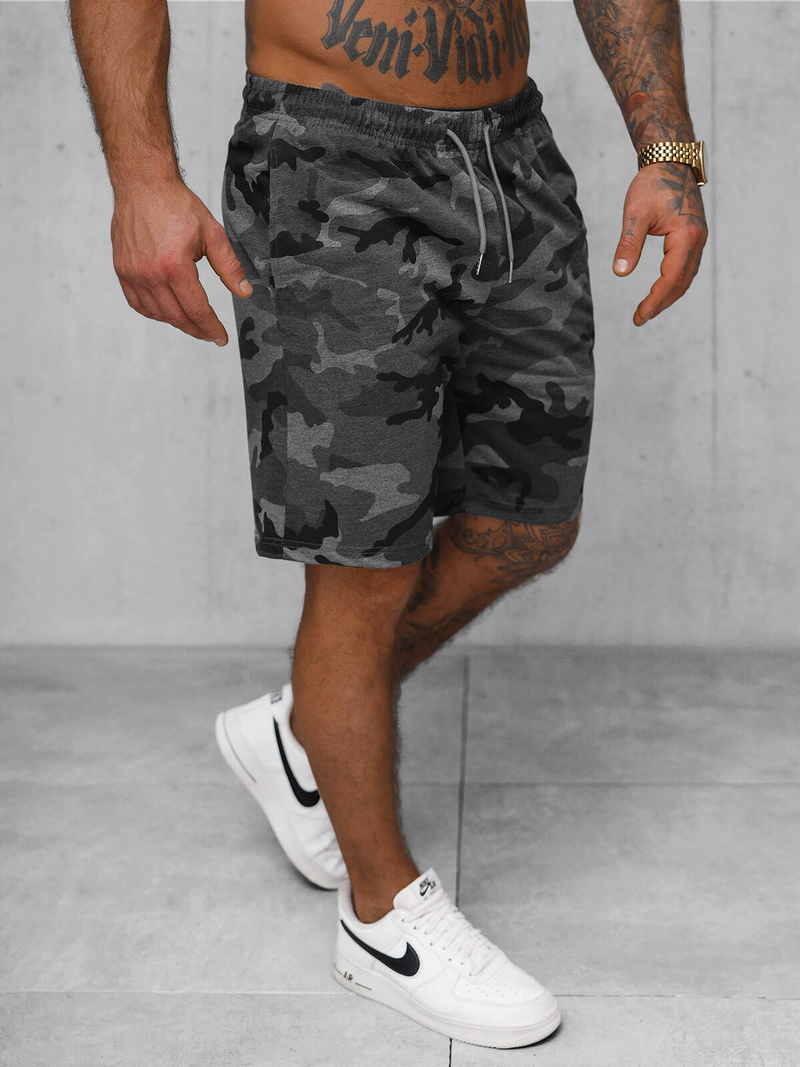 Herren Sportshorts Anthrazit OZONEE JS/8K283/5