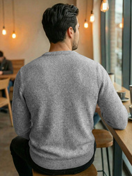 Herren Pullover Grau OZONEE JS/59B3607/2