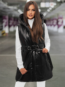 Damen Weste Schwarz OZONEE O/DK119/1