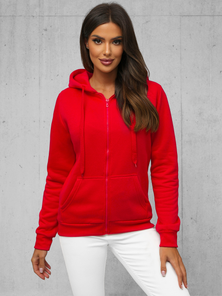 Damen Kapuzenpullover Rot OZONEE JS/W03Z