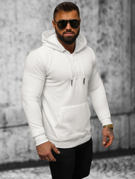 Herren Kapuzenpullover Ecru OZONEE O/TB2273