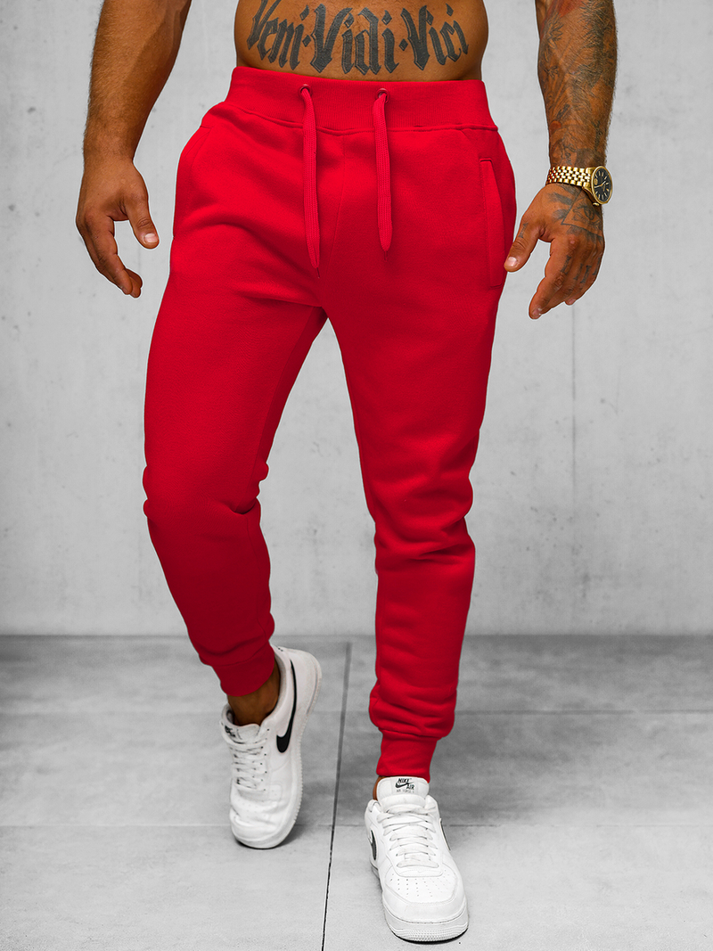 Herren Sporthose Rot OZONEE JS/XW01Z