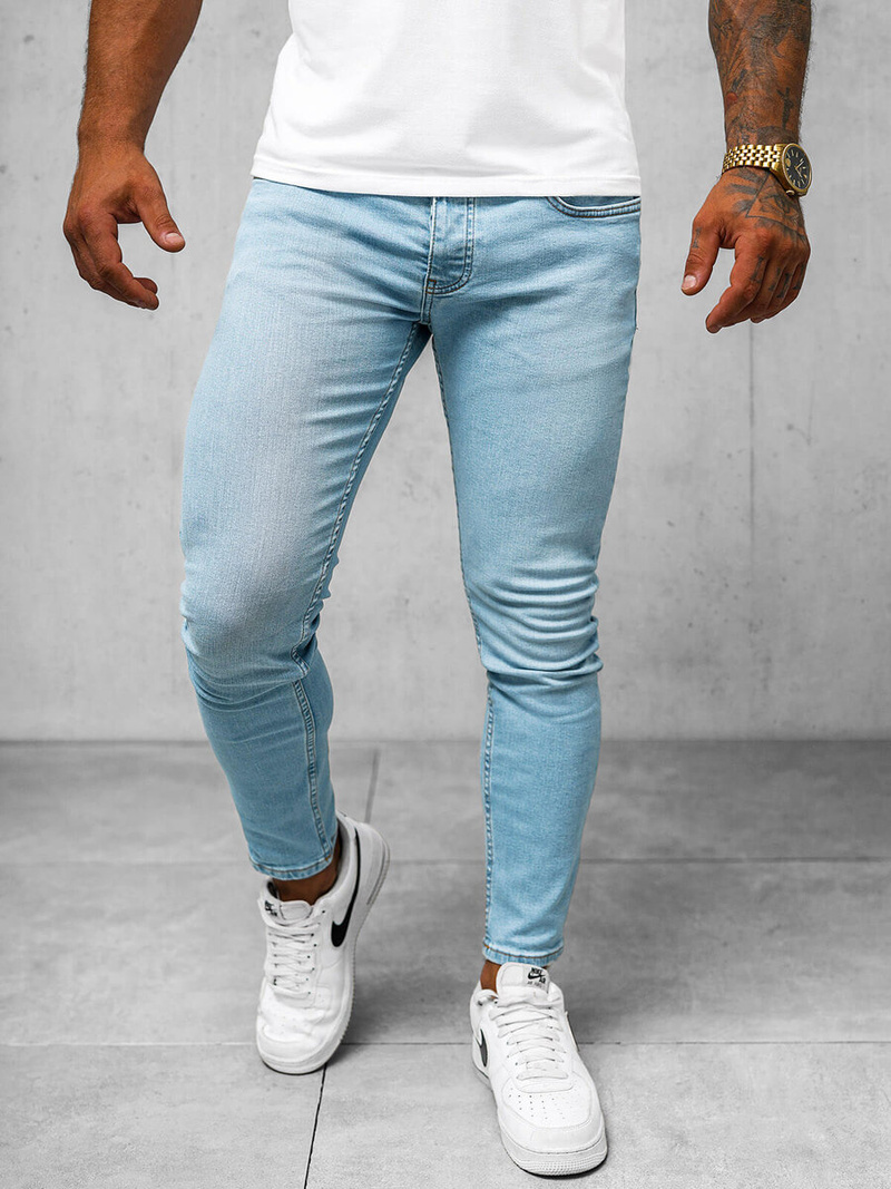 Herren Jeanshose Blau OZONEE O/426SP