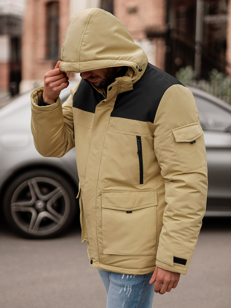 Herren Winterjacke Beige OZONEE JS/22M322/62Z