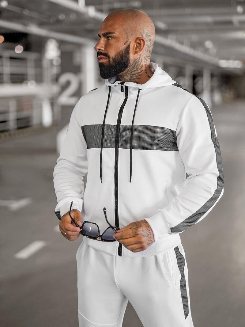 Herren Sportanzug Weiß OZONEE JS/8C8115/1Z