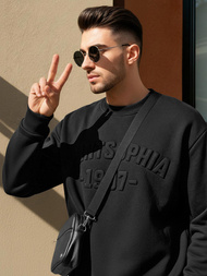 Herren Sweatshirt Schwarz OZONEE JS/8B1953/3