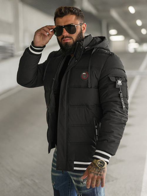 Herren Jacke Schwarz OZONEE JS/57M7501/392Z