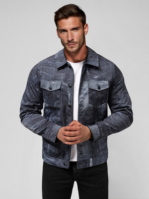 Herren Jacke Marineblau OZONEE O/3A178Z