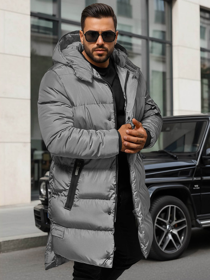 Herren Winterjacke Grau OZONEE O/M799Z