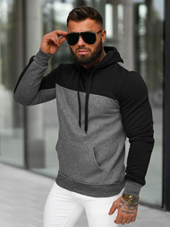 Herren Kapuzenpullover Anthrazit OZONEE JS/8B1307/5