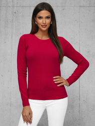 Damen Pullover Weinrot OZONEE JS/8005/5
