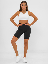 Damen Kurze Leggings Schwarz JS/17K583/3