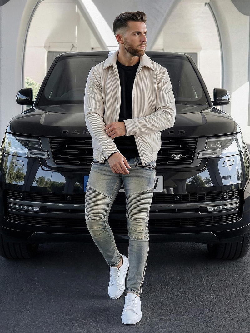 Herren Jeanshose Blau OZONEE O/EM8886Z