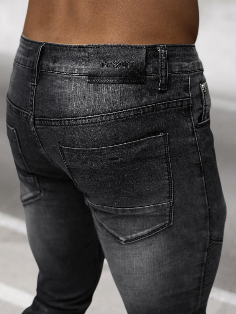 Herren Jeanshose Schwarz OZONEE NB/MP0142N