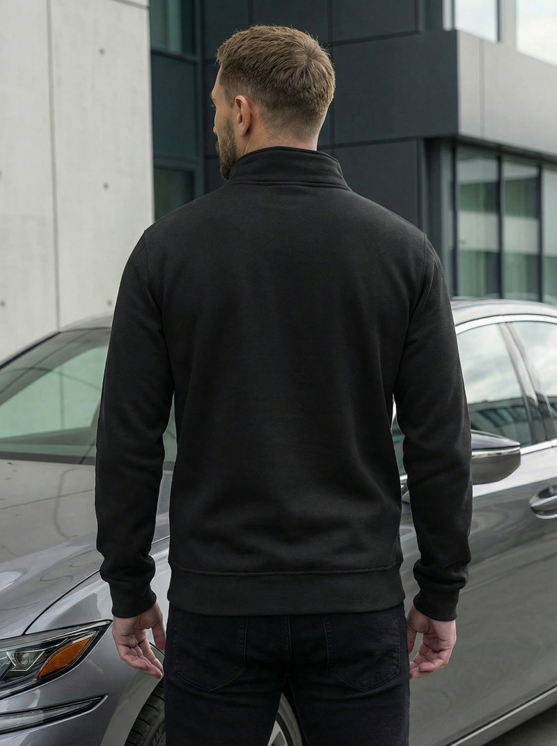 Herren Sweatjacke Schwarz OZONEE JS/2002Z