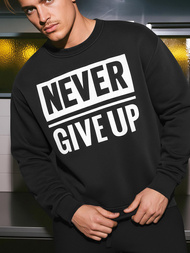 Herren Sweatshirt Schwarz OZONEE JS/8B1769/3