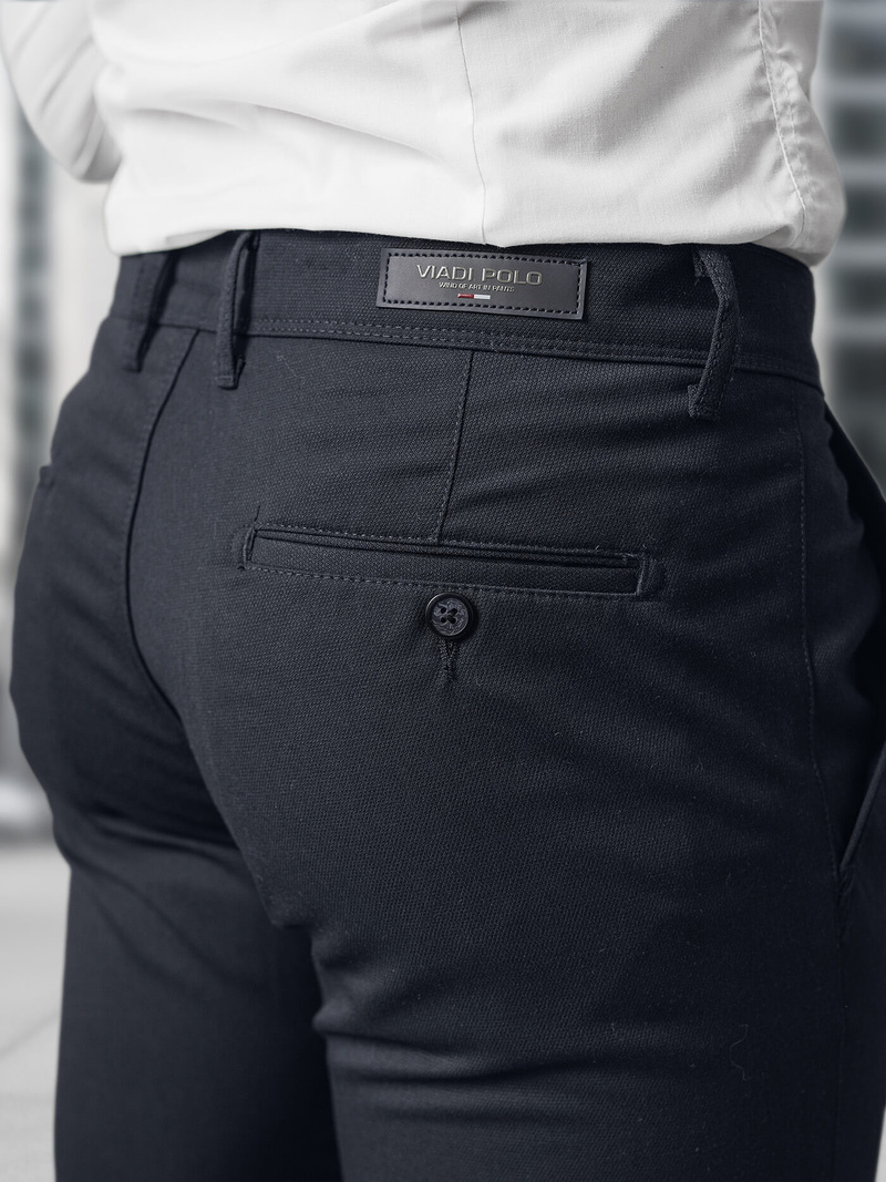 Herren Chino Hose Dunkelblau OZONEE V/5100