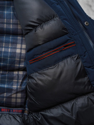 Herren Winterjacke Dunkelblau OZONEE JS/5M718/215