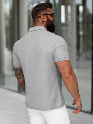 Herren Poloshirt Grau OZONEE NB/MT3142