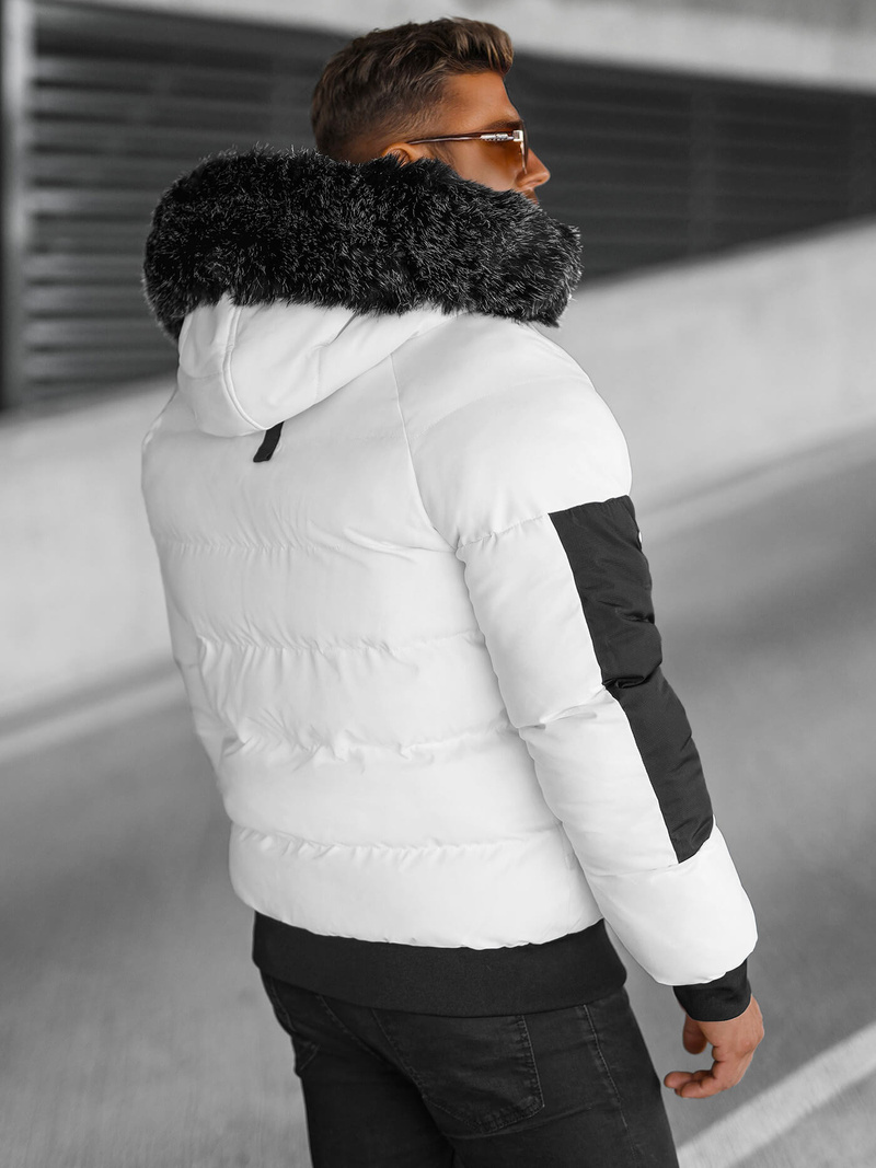 Herren Winterjacke Weiß OZONEE O/M798Z