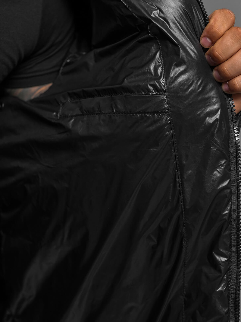 Herren Winterjacke Schwarz OZONEE O/M3205Z